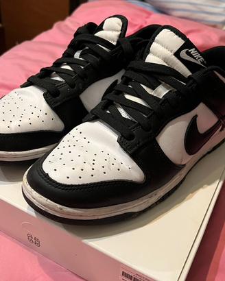 Nike Dunk Low Panda White/Black tg 42