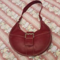 Borsa in pelle rosso bordeaux