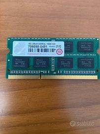 RAM 8 GB DD3 SODIMM Trascend