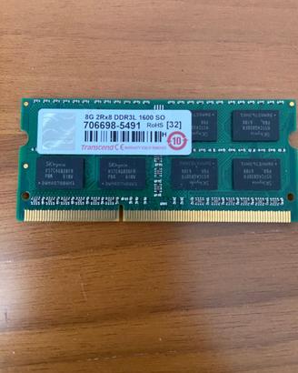 RAM 8 GB DD3 SODIMM Trascend