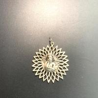 Medaglione bagnato in argento