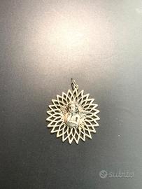 Medaglione bagnato in argento