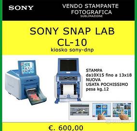 STAMPANTE FOTO SONY SNAP LAB CL–10 + 1 PACCO CARTA