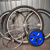 Cerchi, copertoni e forcelle bici