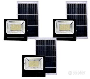 3Pz Faro LED 100W Solare Pannello Luci Solari