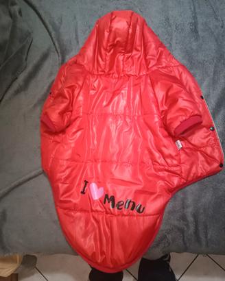 Giubbotto cappotto cane impermeabile imbottito 