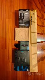 Microfono + Supporti + Telecamera + Cuffie