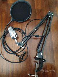 Samson Meteor Mic, Supporto e filtro antipop.