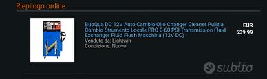macchinario tagliando cambio automatico 