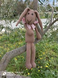 coniglio coniglietto artigianale di cotone