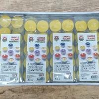 Set 120 candele tealight gialle profumate limone