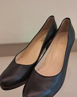 Scarpe donna tacco pelle