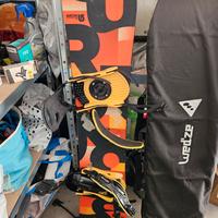 Tavola snowboard Burton più accessori