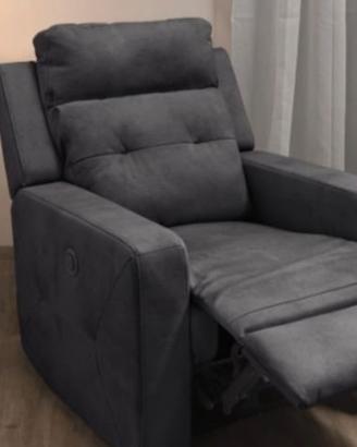 Set divano 2 posti +poltrona relax elettrico