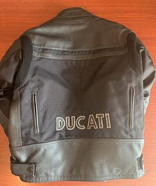 Giubbotto moto pelle/ tessuto