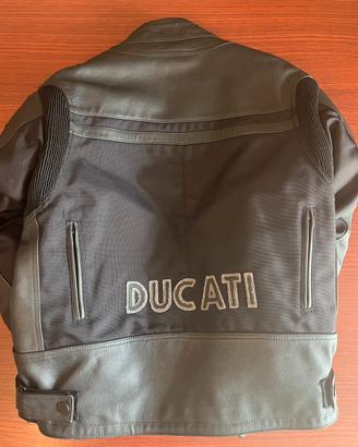 Giubbotto moto pelle/ tessuto