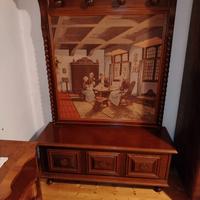 cassapanca con appendiabiti