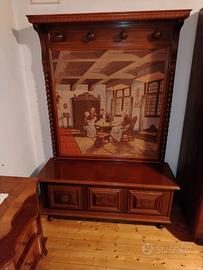 cassapanca con appendiabiti