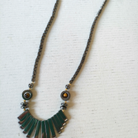 Collana in ematite e occhio di tigre