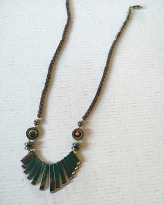 Collana in ematite e occhio di tigre