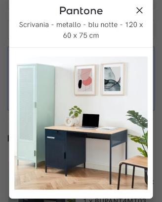 Scrivania Pantone Blu notte -Ritiro a mano Roma
