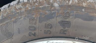 4 cerchi 5 fori con gomme neve usate