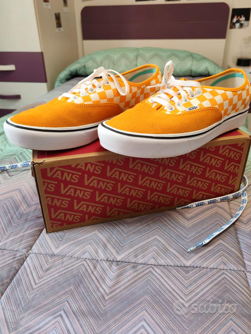 Vans a scacchi gialle sales