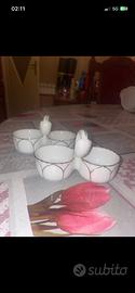 2 Bomboniere vintage in Veritable Porcelaine e oro