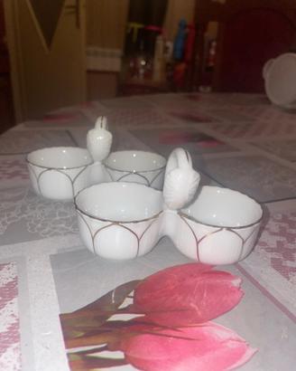 2 Bomboniere vintage in Veritable Porcelaine e oro