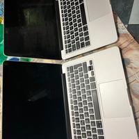 2 MACBOOK PRO RETINA 13 per ricambi o riparazione