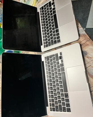 2 MACBOOK PRO RETINA 13 per ricambi o riparazione