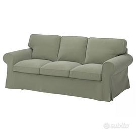 Divano a 3 posti, Hakebo grigio-verde