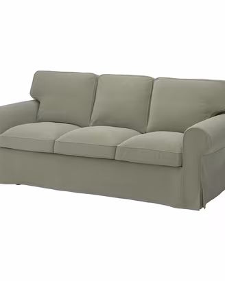 Divano a 3 posti, Hakebo grigio-verde