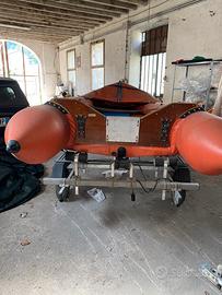 1)carrello e gommone 2)tandem da ritirare in loco