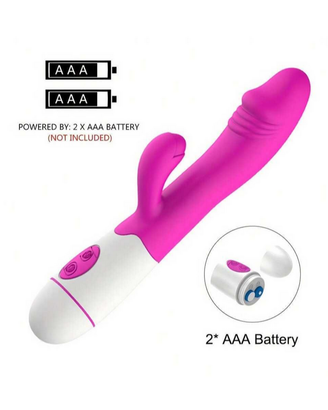 Vibratore rabbit viola bianco dildo sex toy