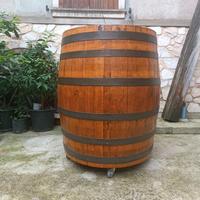 botte in rovere 5 ettolitri con scultura anno 1976