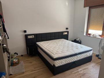 Letto contenitore matrimoniale 180x200 in ecopelle