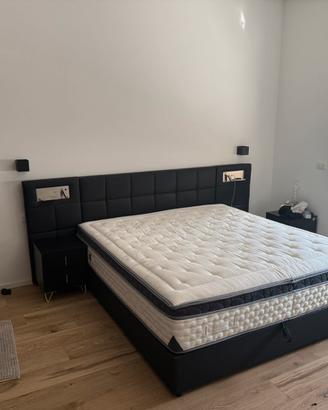 Letto contenitore matrimoniale 180x200 in ecopelle