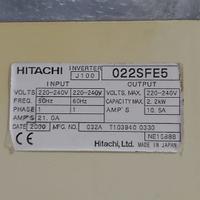 inverter hitachi 2.2 kw  mono220v/trifase da error