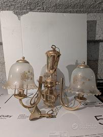 Lampadario dorato
