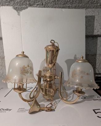 Lampadario dorato