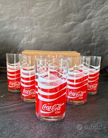 6 Bicchieri Vintage Coca-Cola mai usati