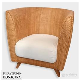 Poltrona midollino Bon Ton Pierantonio Binacina