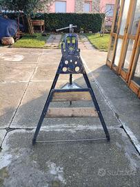 cavalletto con morsa x idraulico