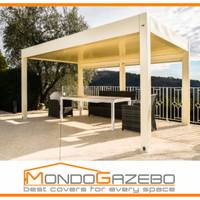 pergola Plana in PVC tetto piano elegante su misur