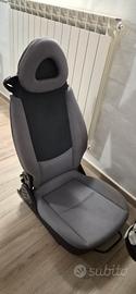 Sedile Smart Fortwo (Serie 451) - Grigio/Nero