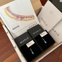 Marlù orecchini ovale con zircone