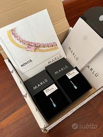 Marlù orecchini ovale con zircone