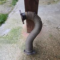 downpipe artigianale 500 abarth per turbina IHI.