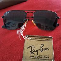 Ray Ban Avalar vintage nero con lenti grigie G15